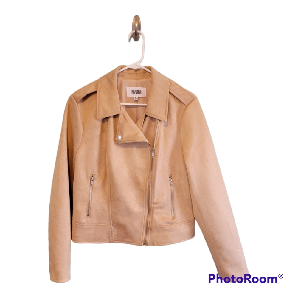 Tan Faux Suede Jacket